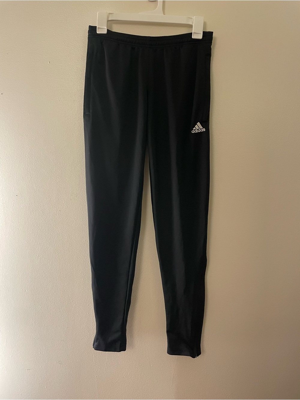 adidas Black Women's Slim Track Joggers with Logo